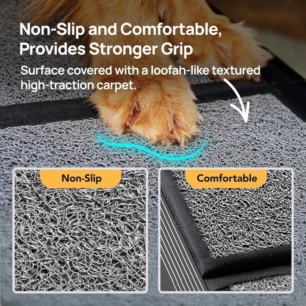 PetThem Dog Ramp for Car 71'' X-Long & 17.2" Wide Folding Dog Ramps for Lar - Picture 5 of 8